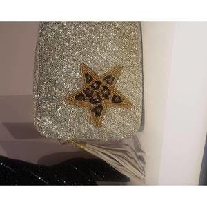 NEW MOYNA NEW YORK crossbody bag in gold with leopard star
